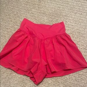 Pink Offline by Aerie crossover waist shorts size small